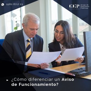 Aviso de funcionamiento