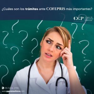 Trámites importantes ante COFEPRIS