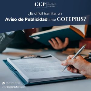 tramitar un aviso de publicidad ante COFEPRIS