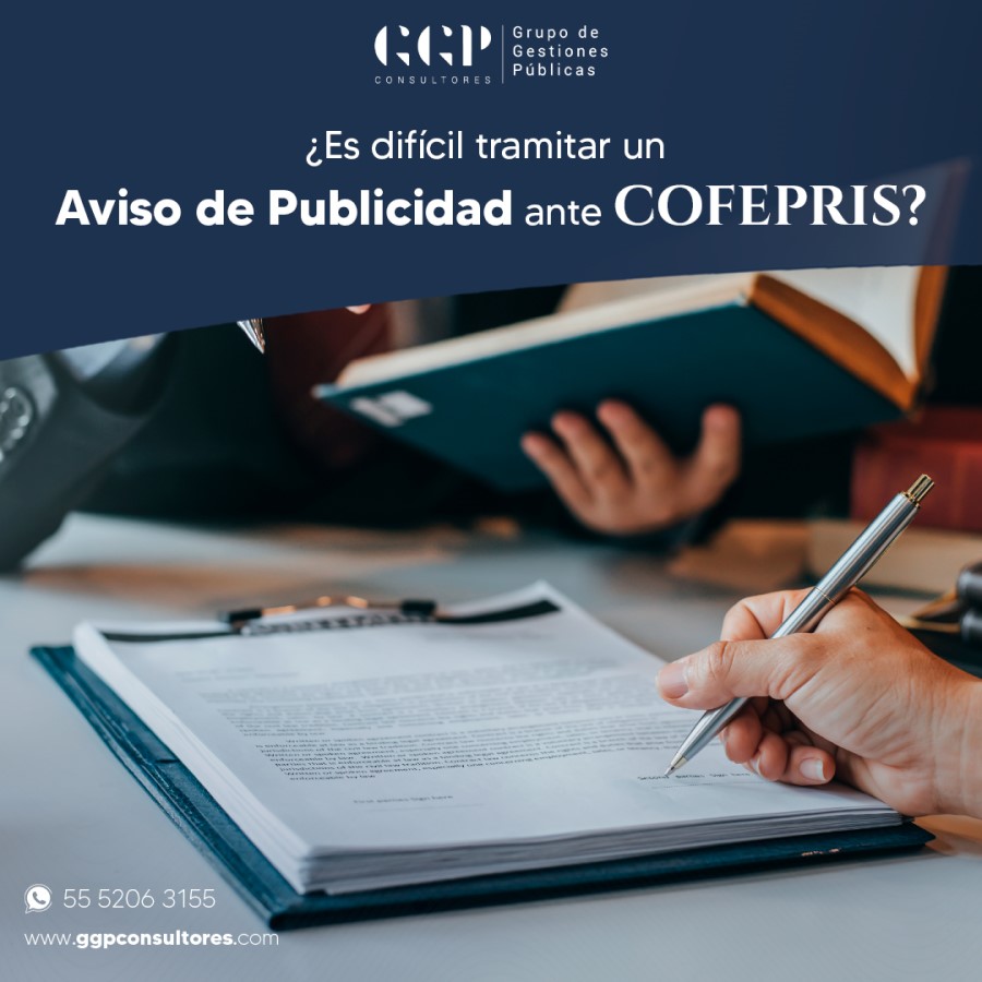 tramitar un aviso de publicidad ante COFEPRIS